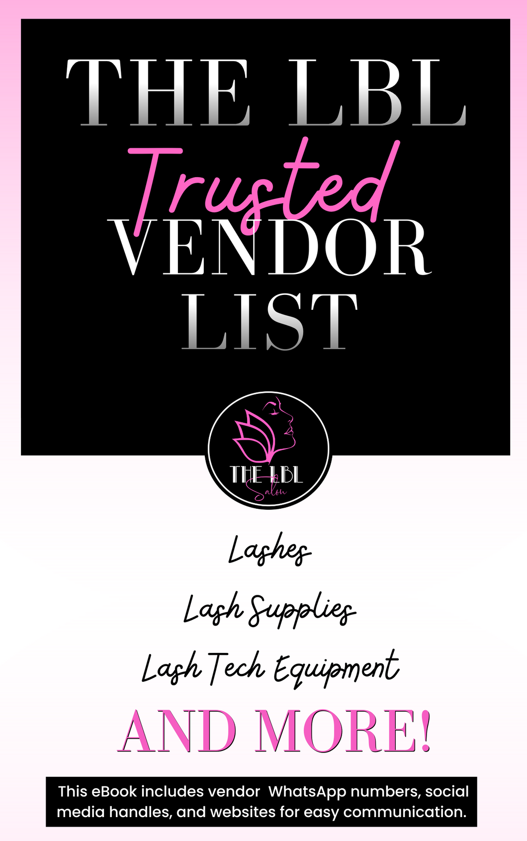 The LBL Trusted Vendor List  - eBook