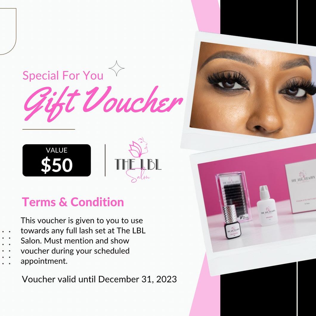 The LBL Salon Gift Voucher